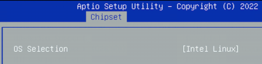 BIOS OS Selection