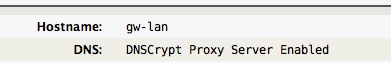 DNSCrypt Proxy Status