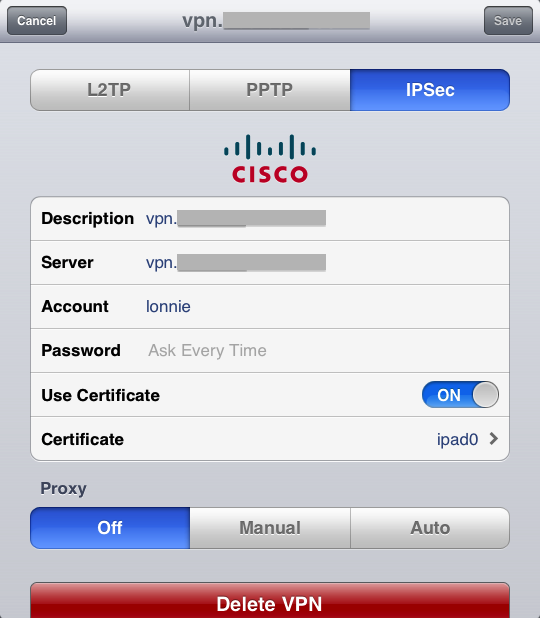 iOS VPN Client