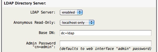 LDAP Server Basic Configuration