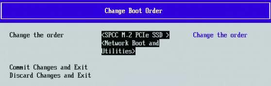 BIOS Boot Order