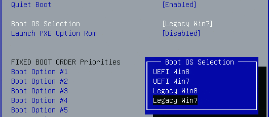 BIOS Legacy Boot