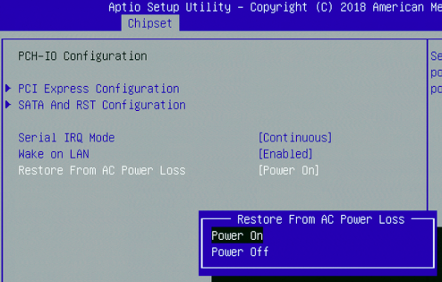 BIOS Power On