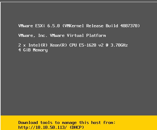 VMware ESXi Dashboard